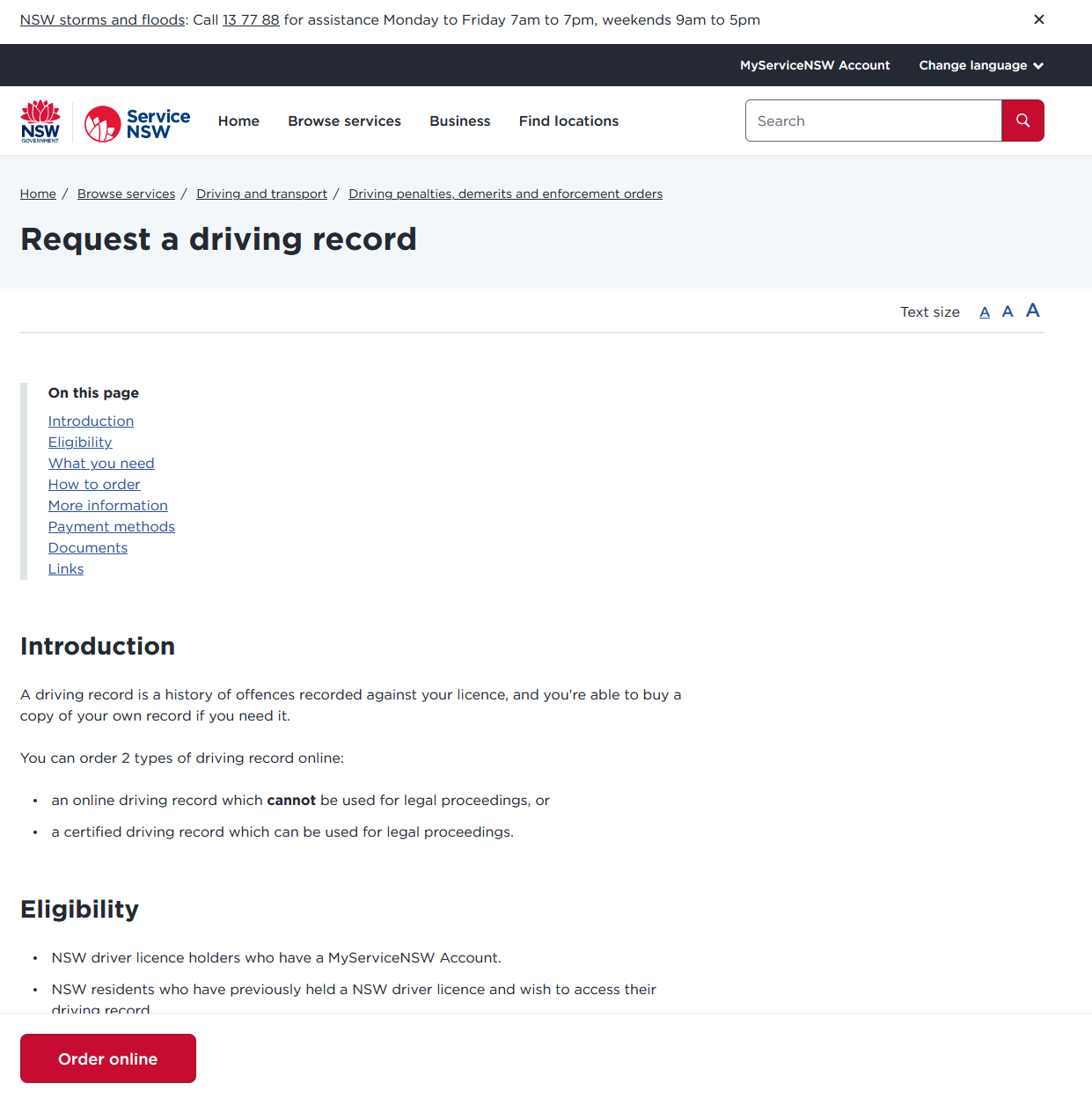 driving record cms entry